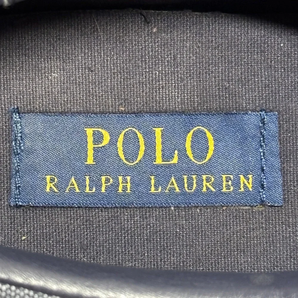 Polo Ralph Lauren Men 10 Vaughn Denim Blue Chambray Preppy Tennis Shoes Sneakers